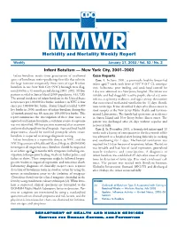 Morbidity and Mortality Weekly Report