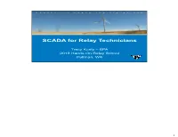 SCADA for Relay Technicians