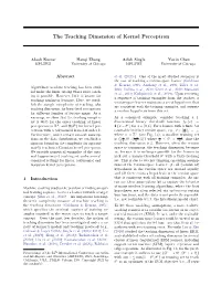 The Teaching Dimension of Kernel Perceptron