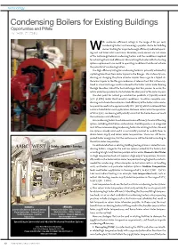 Condensing Boilers for Existing Buildings Opportunities and Pitfalls by Brian O’Donnell