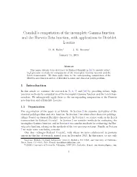 Crandall's Computation of the Incomplete Gamma Function And