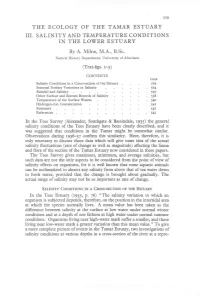 Iii. Salinity and Temperature Conditions in the Lower Estuary