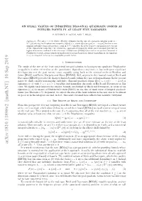 On Small Values of Indefinite Diagonal Quadratic Forms at Integer Points In