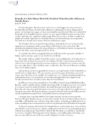 Administration of Barack Obama, 2015 Remarks at a State Dinner Hosted