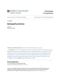 Dahuang Zhou Interview