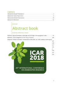 ICAR2018 Abstract Book
