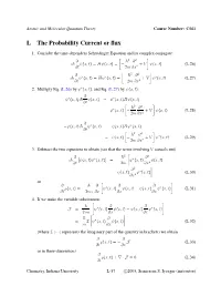 L the Probability Current Or Flux