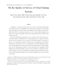 On the Quality of Service of Cloud Gaming Systems