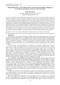 The Structural and Comparative Analysis of Modern American Feature Films‟ Small Syntax in Translation