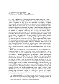 “A-Synchronous Messaging”: the Fictional World of Richard Powers