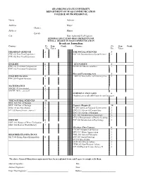 Broadcast Journalism Courses Cr Sem