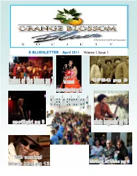 E-BLUESLETTER April 2011 Volume 1, Issue 1 2