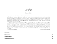 Leviathan Part 1: Man