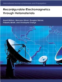 Reconfigurable Electromagnetics Through Metamaterials