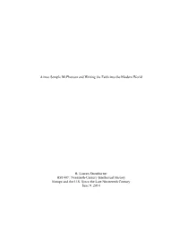 Aimee Semple Mcpherson and Writing the Faith Into the Modern World