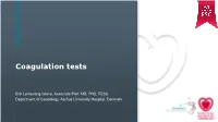 Coagulation Tests