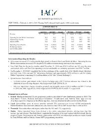 Earnings Release