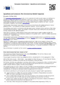 Questions and Answers: the Coronavirus Global Response