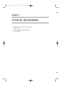 Ethical Reasoning