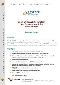 OCCT V.6.5.4 Release Notes