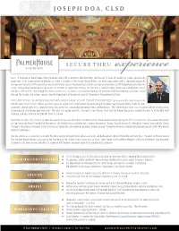 PH Secure Thru Experience Joe Doa EMAIL