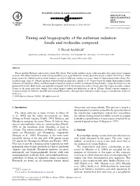 Timing and Biogeography of the Eutherian Radiation: Fossils and Molecules Compared