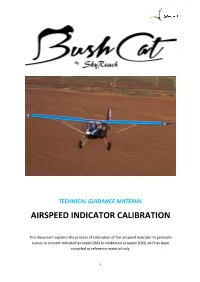 Airspeed Indicator Calibration