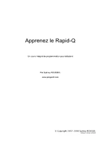 Apprenez Le Rapid-Q