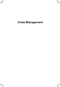 Boin Introduction and Editorial Arrangement © Arjen Boin 2008