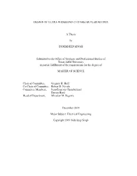 BUTLER MATRIX a Thesis by INDERDEEP SINGH