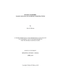 Pulling Together: Making Meaning of Extreme Flesh Practices