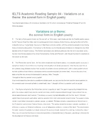 The Sonnet Form in English Poetry Variations on a Theme