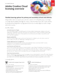 Adobe Creative Cloud Licensing Overview