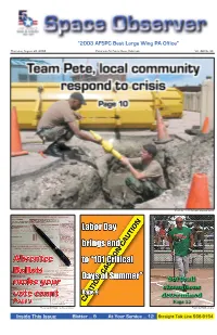 Inside This Issue: “2003 AFSPC Best Large Wing PA Office”