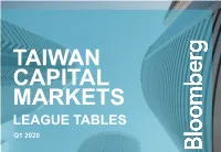 League Tables Q1 2020 Q1 2020