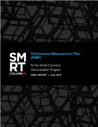 Performance Measurement Plan (Pfmp) for the Smart Columbus Demonstration Program