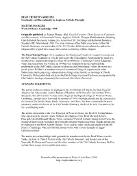 Reproduced by Permission on Project Canterbury, 2006 HIGH CHURCH VARIETIES Continuity and Discontinui