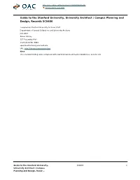 Stanford University, University Architect / Campus Planning and Design, Records SC0486
