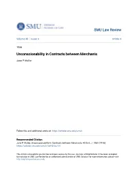 Unconscionability in Contracts Between Merchants