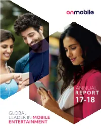 62897 Onmobile Onmobile Annual Report 2018 4 Col Pgs Final.Cdr