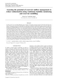 Assessing the Potential of Reservoir Outflow Management to Reduce