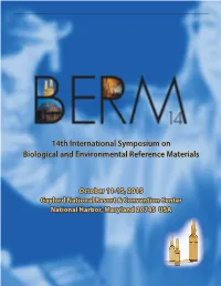 BERM-14 Program with Abstracts