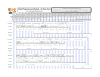 Global Programming Schedule