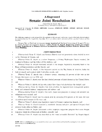 Senate Joint Resolution 24 Ordered by the Senate July 6 Including Senate Amendments Dated July 6