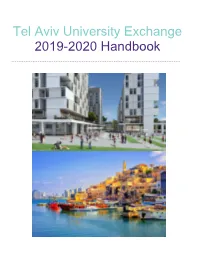 Tel Aviv University Exchange 2019-2020 Handbook
