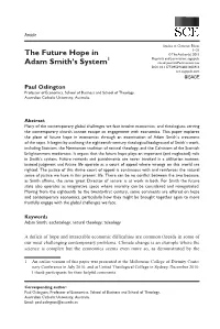The Future Hope in Adam Smith's System1