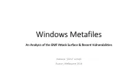 Windows Metafiles