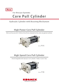Core Pull Cylinder Secure and Safe Mold Clamping with Auto Clamps