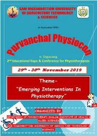 Emerging Interventions in Physiotherapy”