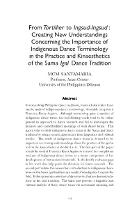 From Tortillier to Ingsud-Ingsud : Creating New Understandings